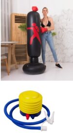Boxing Punching Bag Inflatable Free-Stand Tumbler Sandbag - Image 6
